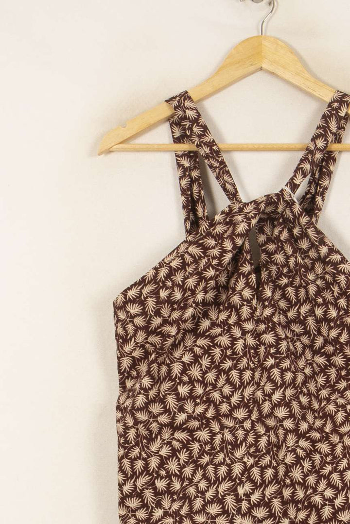 Robe Dos Nu Marron et Beige - Taille S/36 de la marque Vanessa Bruno | PARAD45336 - Vendu par Paradigme - Image 3