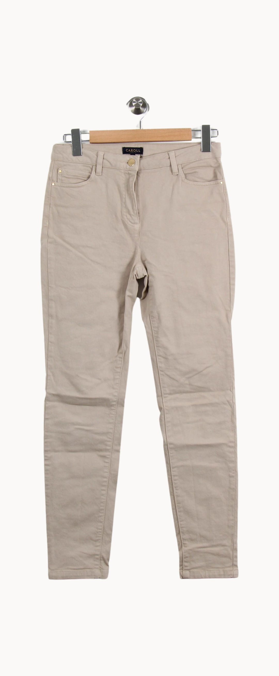 Jean Beige - Taille S/36 de la marque Caroll | PARAD45337 - Vendu par Paradigme - Image 2