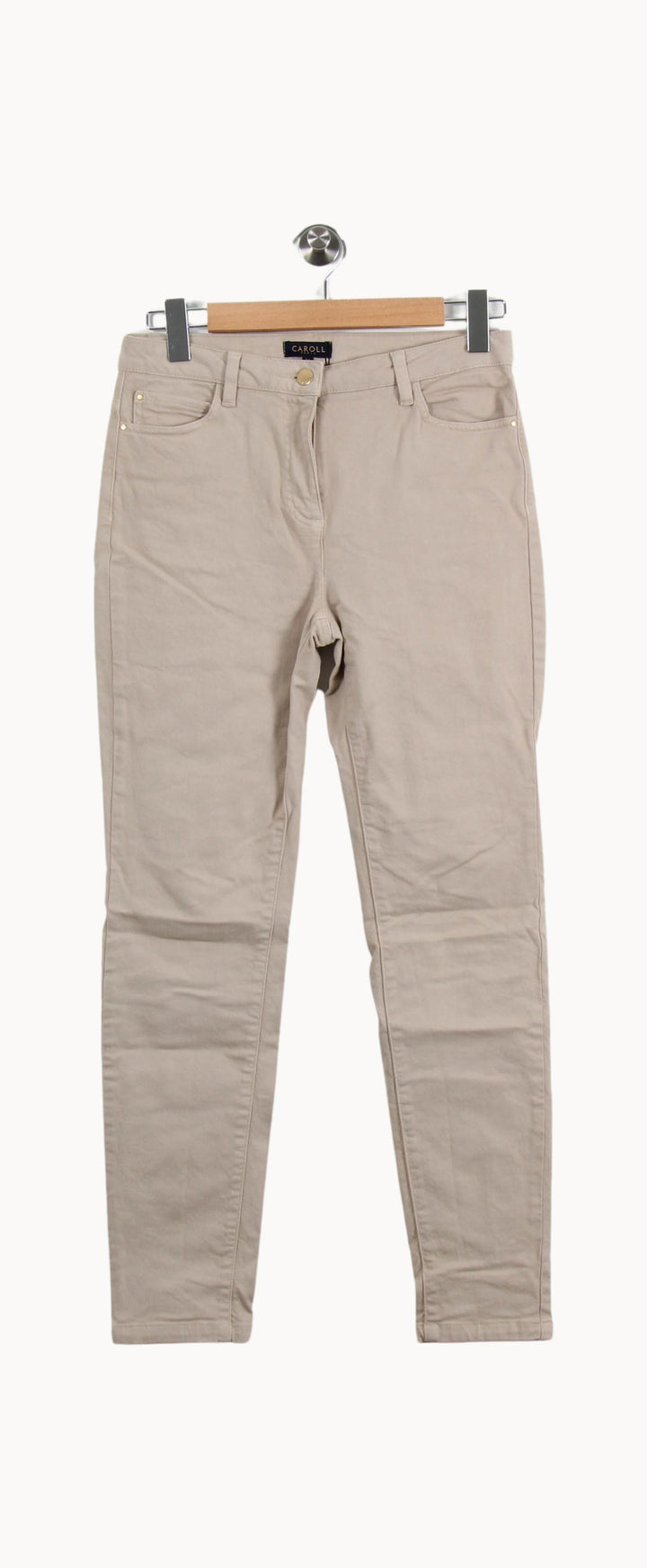 Jean Beige - Taille S/36 de la marque Caroll | PARAD45337 - Vendu par Paradigme - Image 2
