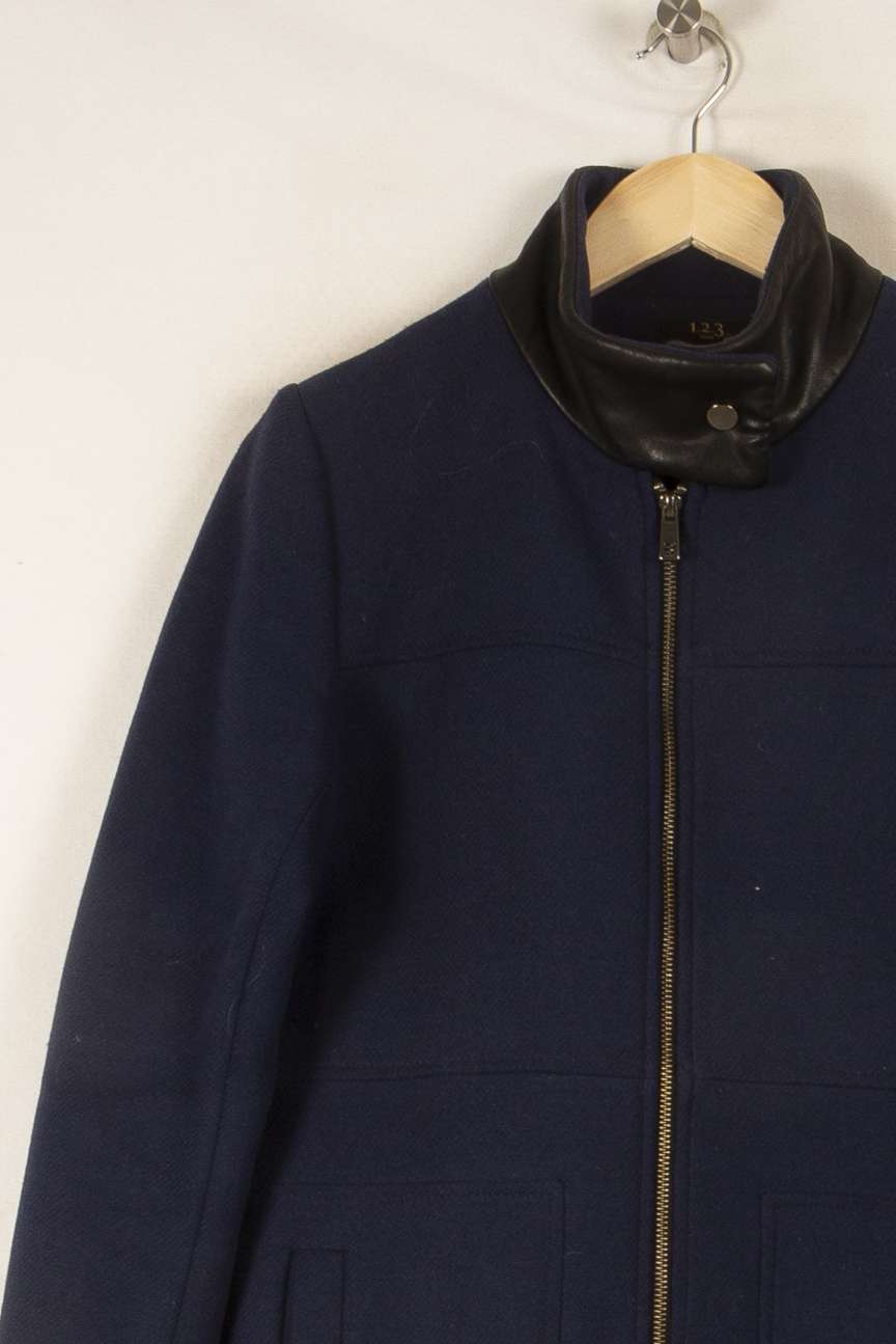 Manteau bleu foncé - Taille S/36 de la marque Maison 123 | PARAD45347 - Vendu par Paradigme - Image 2