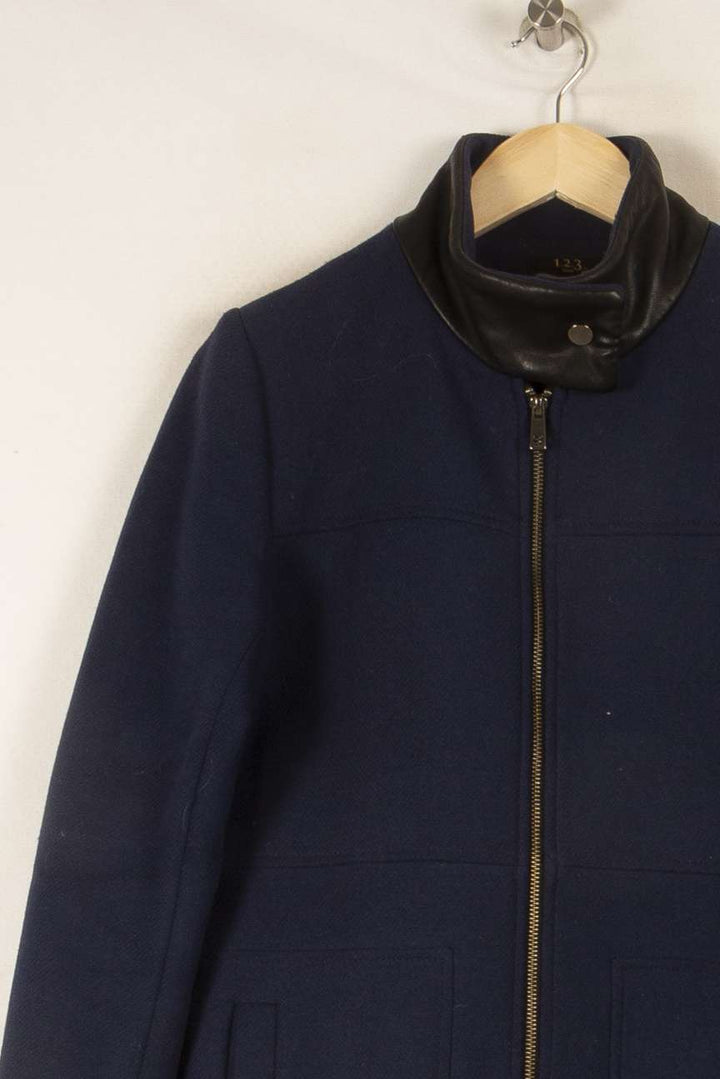 Manteau bleu foncé - Taille S/36 de la marque Maison 123 | PARAD45347 - Vendu par Paradigme - Image 2