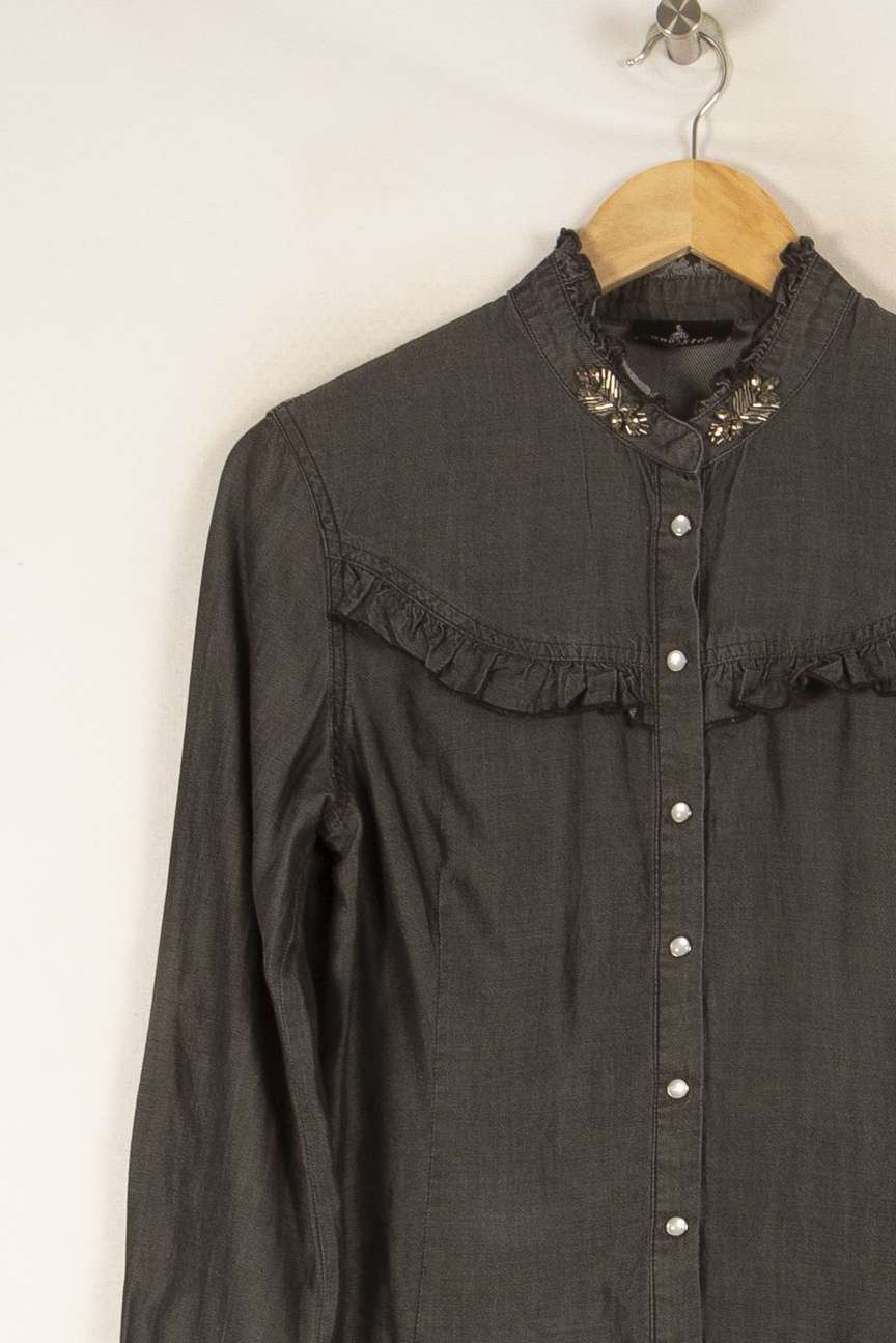 Chemise grise - Taille S/36 de la marque One Step | PARAD45350 - Vendu par Paradigme - Image 2