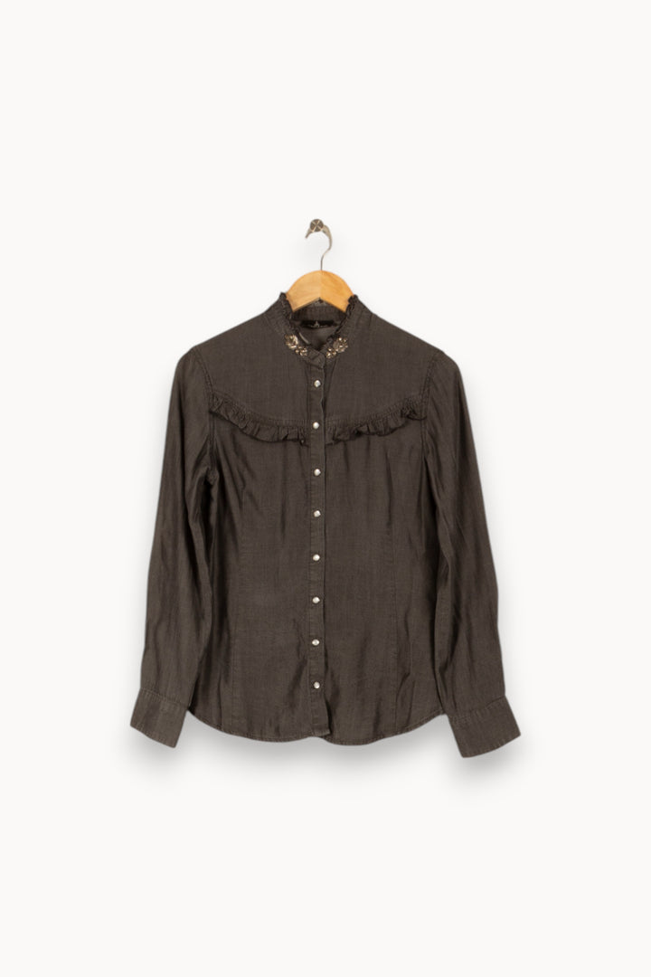 Chemise grise - Taille S/36 de la marque One Step | PARAD45350 - Vendu par Paradigme - Image 1