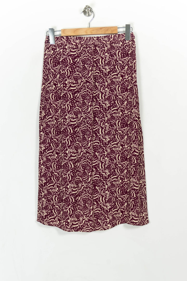 Jupe violette à motifs - Taille S/36 de la marque ba&sh | PARAD45358 - Vendu par Paradigme - Image 4