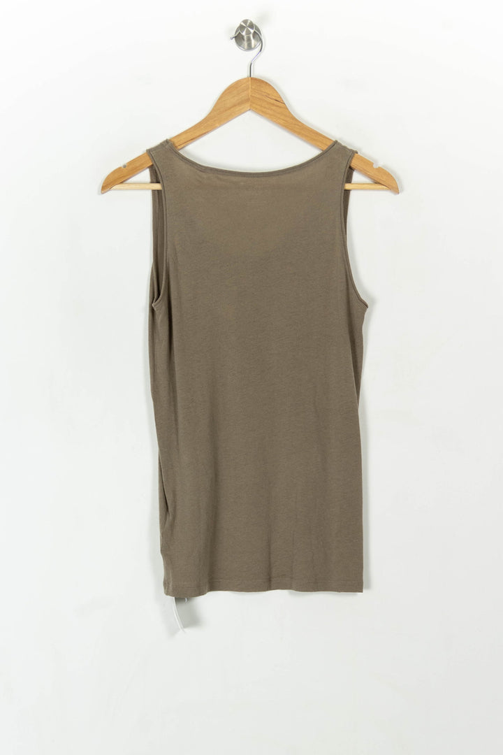 Débardeur beige foncé - Taille S/36 de la marque Majestic Filatures | PARAD45361 - Vendu par Paradigme - Image 5