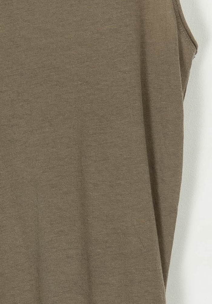 Débardeur beige foncé - Taille S/36 de la marque Majestic Filatures | PARAD45361 - Vendu par Paradigme - Image 3