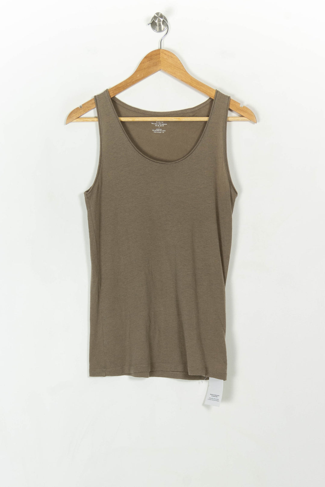 Débardeur beige foncé - Taille S/36 de la marque Majestic Filatures | PARAD45361 - Vendu par Paradigme - Image 2