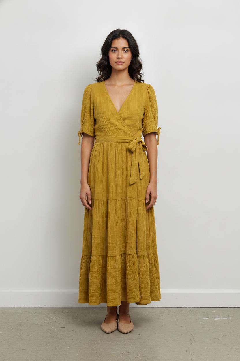 Robe longue jaune - Taille S/36 de la marque FRNCH | PARAD45378 - Vendu par Paradigme - Image 1