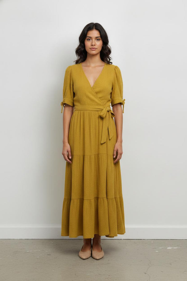 Robe longue jaune - Taille S/36 de la marque FRNCH | PARAD45378 - Vendu par Paradigme - Image 1