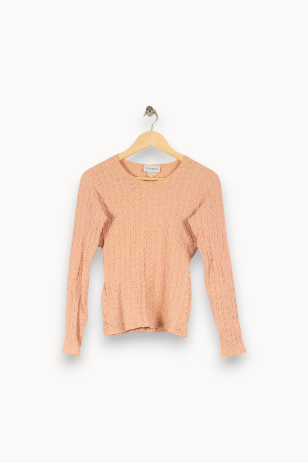 T-shirt manches longues rose - Taille M/38 de la marque Caroll | PARAD45381 - Vendu par Paradigme - Image 1