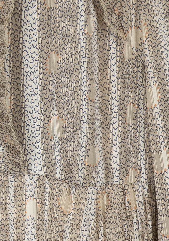 Robe longue beige à motifs - Taille L/40 de la marque ba&sh | PARAD45387 - Vendu par Paradigme - Image 3
