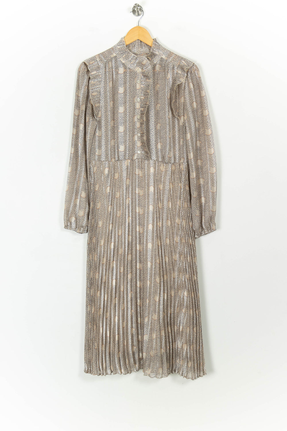Robe longue beige à motifs - Taille L/40 de la marque ba&sh | PARAD45387 - Vendu par Paradigme - Image 2