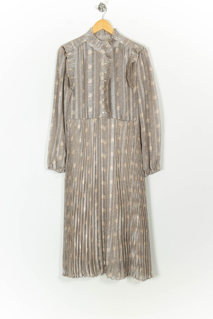 Robe longue beige à motifs - Taille L/40 de la marque ba&sh | PARAD45387 - Vendu par Paradigme - Image 2