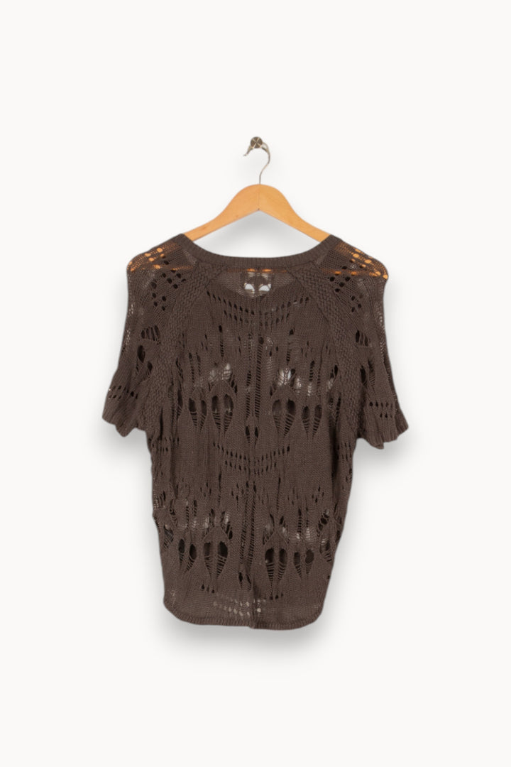 Pull en maille gris - Taille M/38 de la marque Sud express | PARAD45404 - Vendu par Paradigme - Image 3