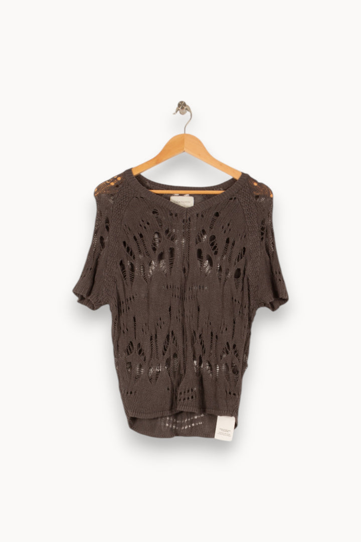 Pull en maille gris - Taille M/38 de la marque Sud express | PARAD45404 - Vendu par Paradigme - Image 1