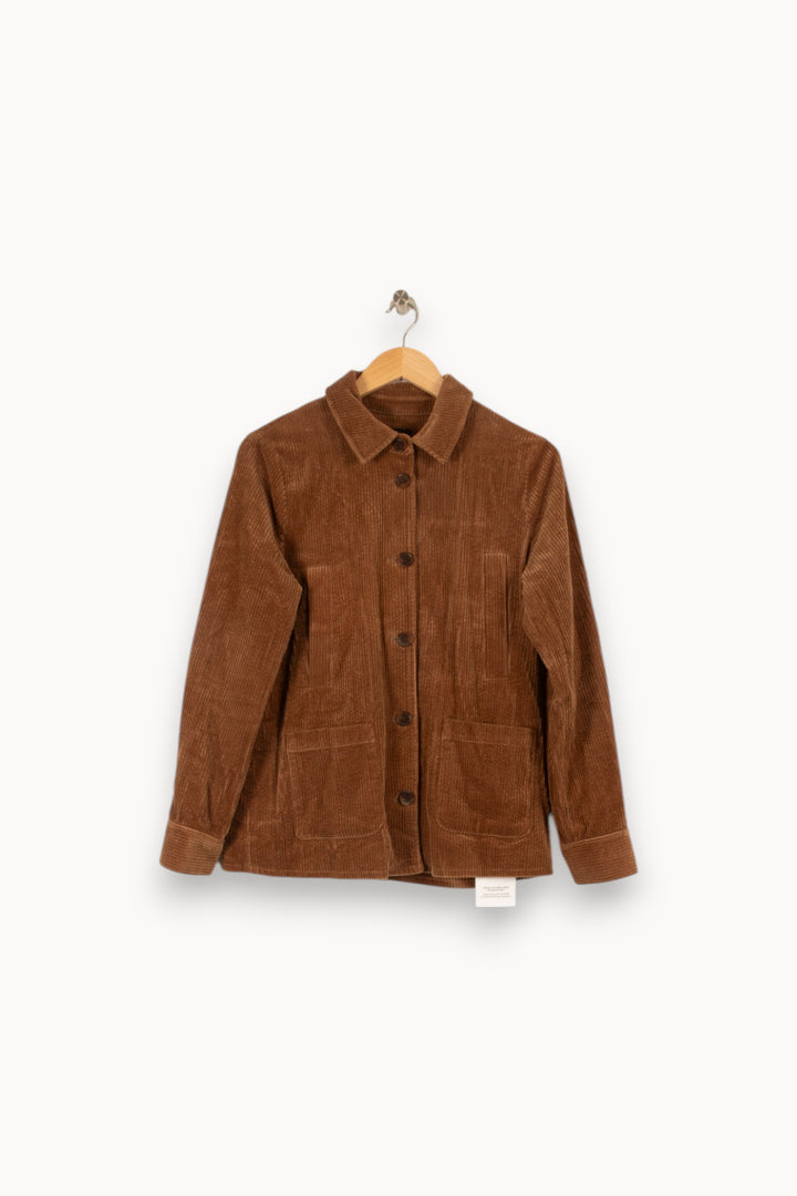 Veste côtelée marron - Taille S/36 de la marque Ekyog | PARAD45427 - Vendu par Paradigme - Image 1