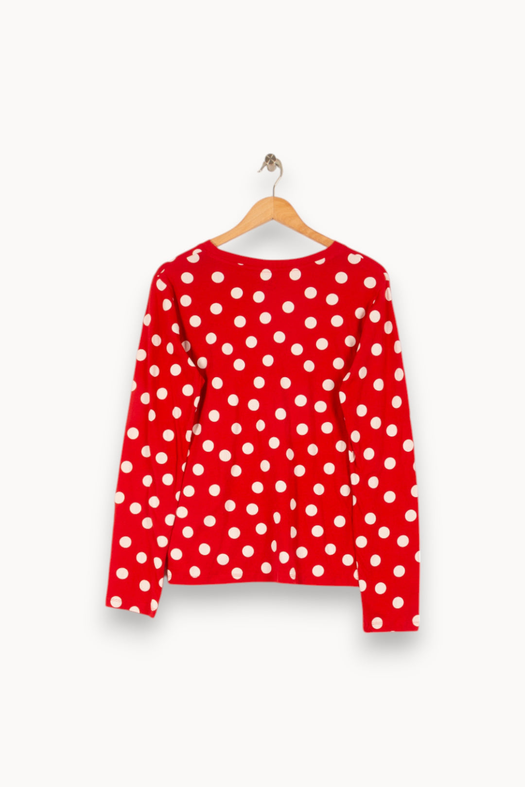 T-shirt manches longues rouge à pois - Taille S/36 de la marque Léon & Harper | PARAD45431 - Vendu par Paradigme - Image 3