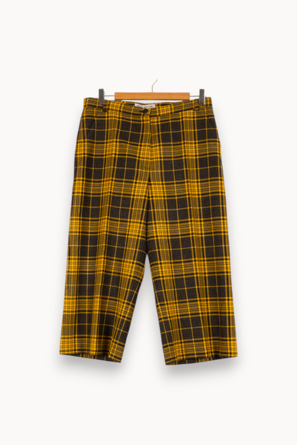 Pantalon jaune à carreaux - Taille S/36 de la marque Modetrotter | PARAD45432 - Vendu par Paradigme - Image 1