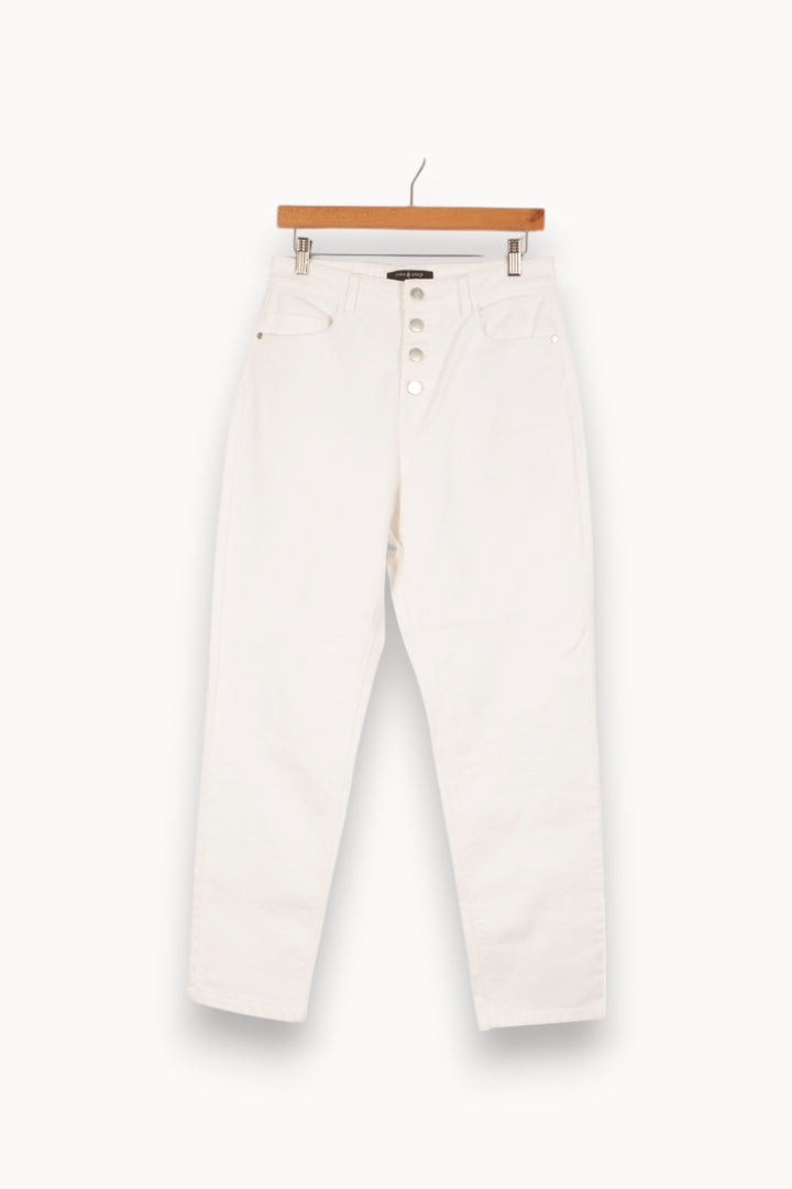 Jean blanc - Taille L/40 de la marque One Step | PARAD45444 - Vendu par Paradigme - Image 1