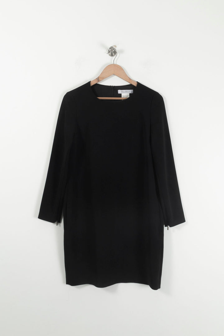 Robe noire - Taille M/38 de la marque Max Mara | PARAD45455 - Vendu par Paradigme - Image 2