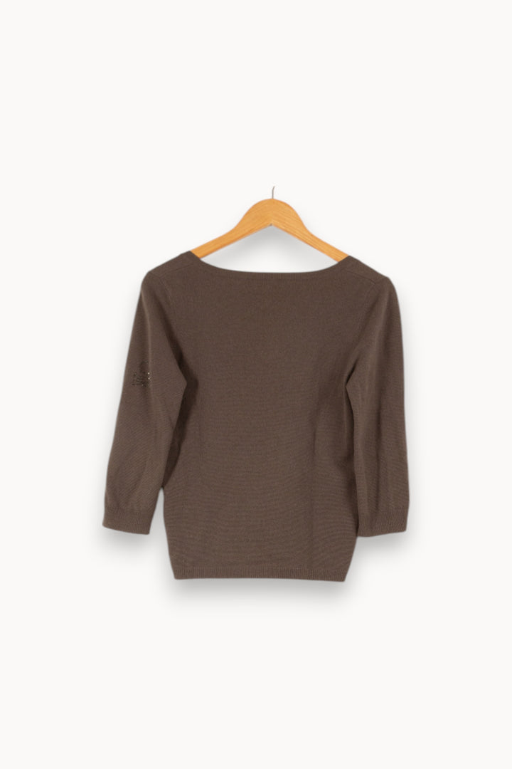 Pull gris/marron - Taille S/36 de la marque Zadig&Voltaire | PARAD45458 - Vendu par Paradigme - Image 3