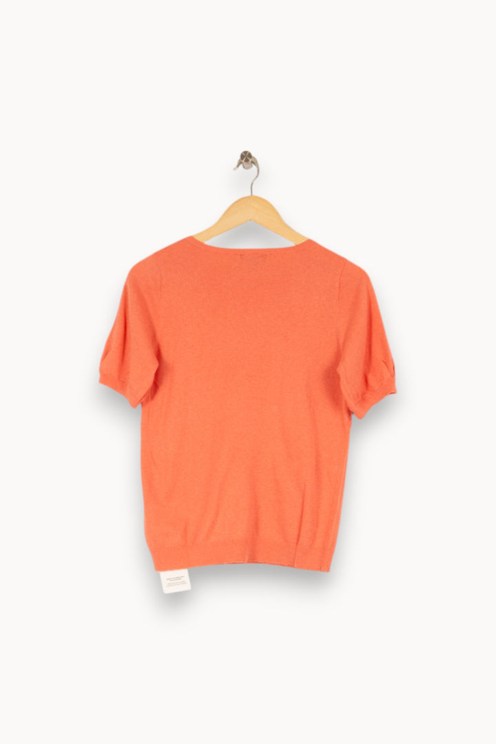 Pull manches courtes rose - Taille S/36 de la marque Caroll | PARAD45480 - Vendu par Paradigme - Image 3