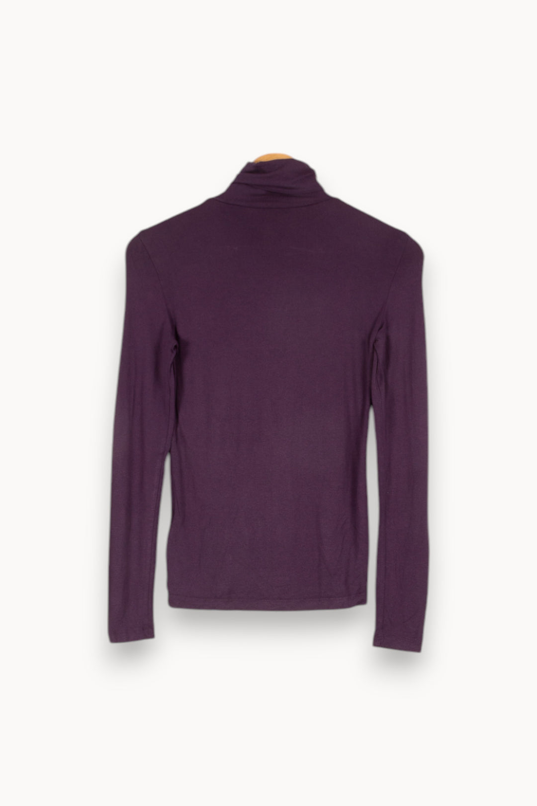 T-shirt manches longues violet col roulé - Taille XS/34 de la marque Caroll | PARAD45481 - Vendu par Paradigme - Image 3