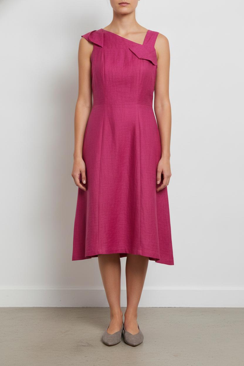 Robe rose foncé - Taille M/38 de la marque ZAPA | PARAD45496 - Vendu par Paradigme - Image 1