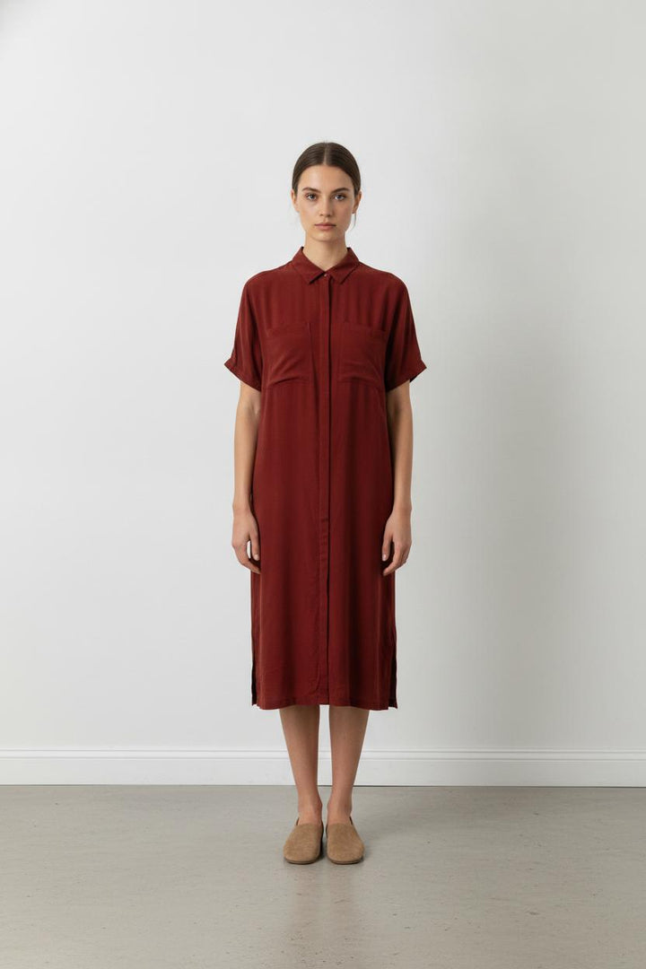 Robe bordeaux - Taille S/36 de la marque Sessùn | PARAD45498 - Vendu par Paradigme - Image 1