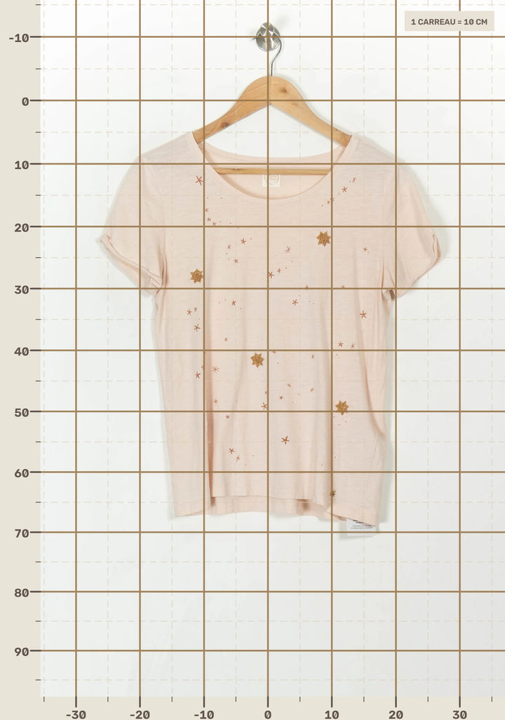 T-shirt rose à motifs - Taille S/36 de la marque Des petits hauts | PARAD45510 - Vendu par Paradigme - Image 4