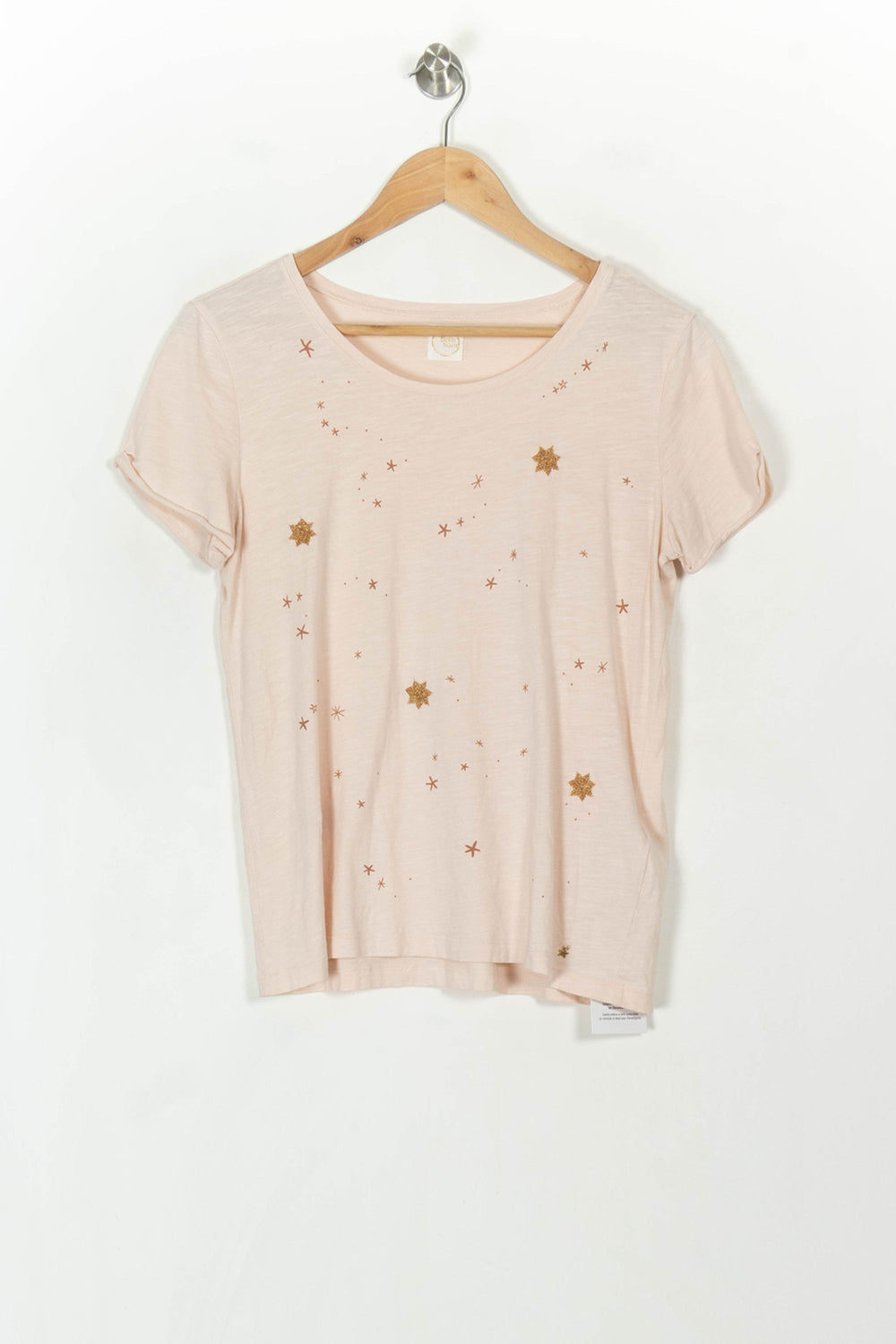 T-shirt rose à motifs - Taille S/36 de la marque Des petits hauts | PARAD45510 - Vendu par Paradigme - Image 2