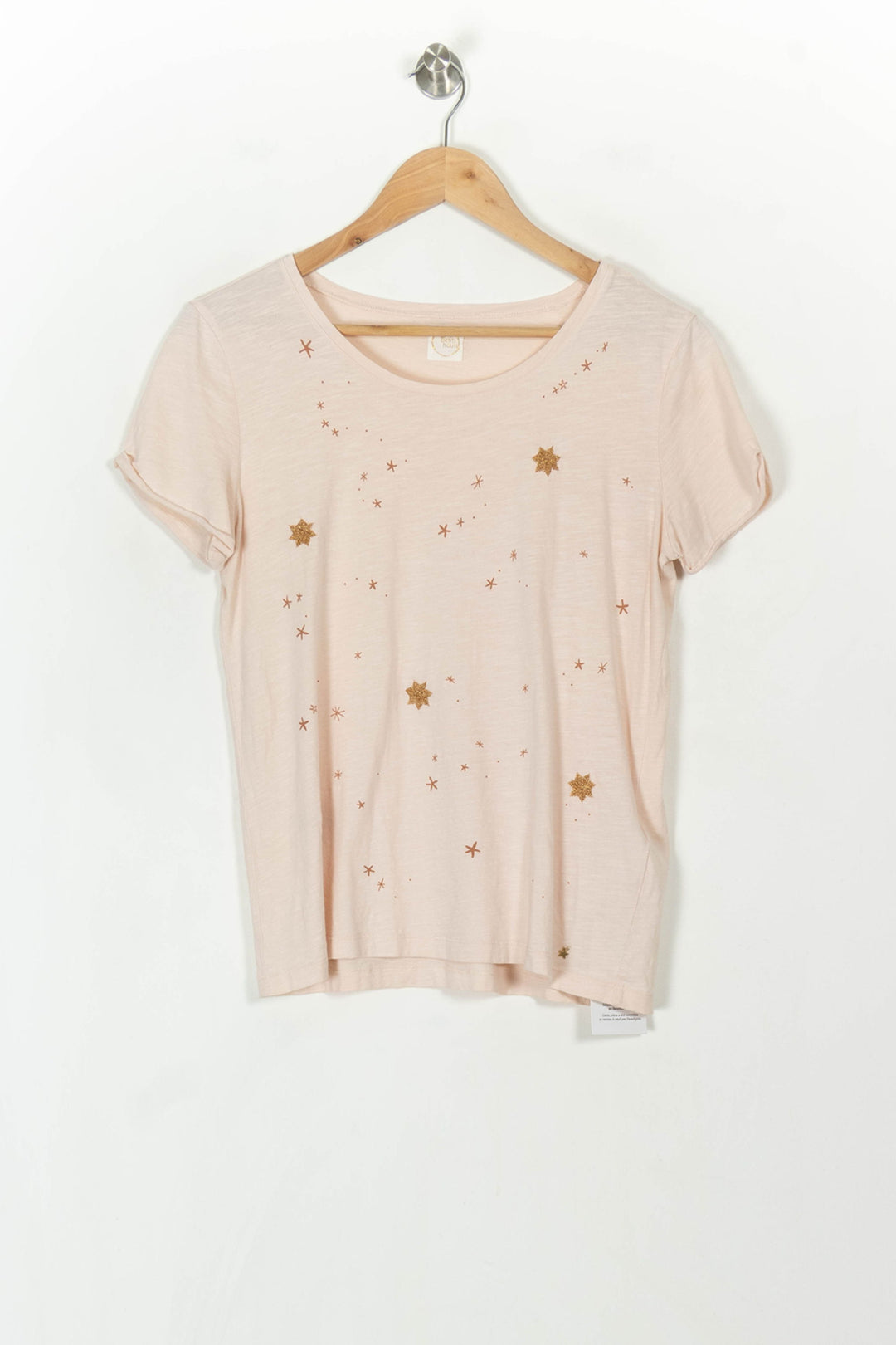 T-shirt rose à motifs - Taille S/36 de la marque Des petits hauts | PARAD45510 - Vendu par Paradigme - Image 2