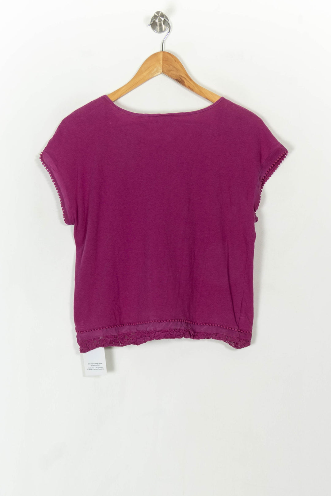 T-shirt violet - Taille S/36 de la marque Des petits hauts | PARAD45511 - Vendu par Paradigme - Image 5
