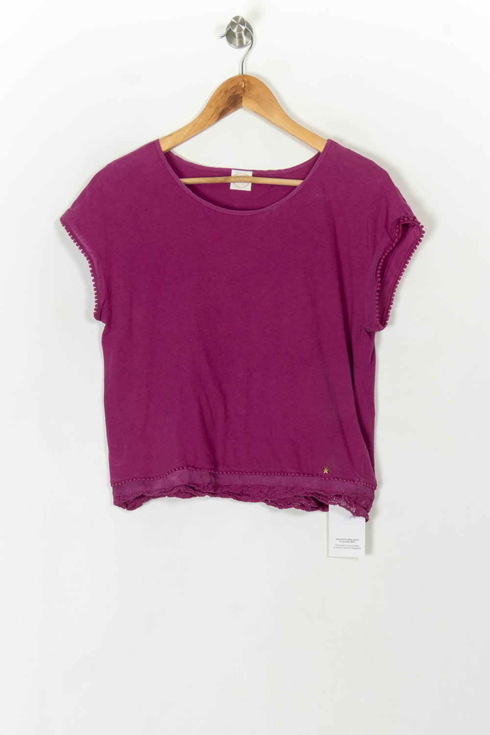 T-shirt violet - Taille S/36 de la marque Des petits hauts | PARAD45511 - Vendu par Paradigme - Image 2