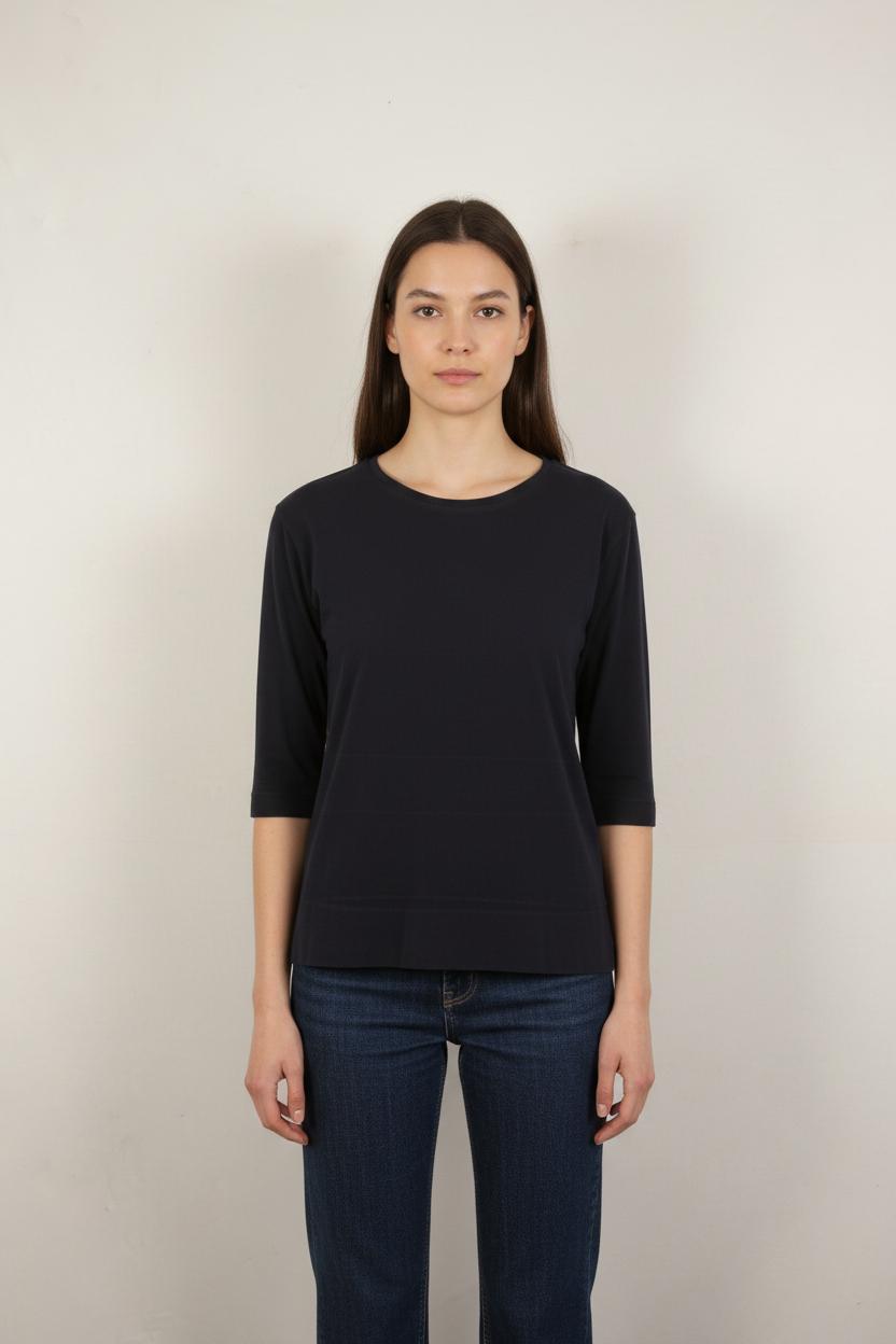 T-shirt manches longues bleu foncé - Taille XS/34
