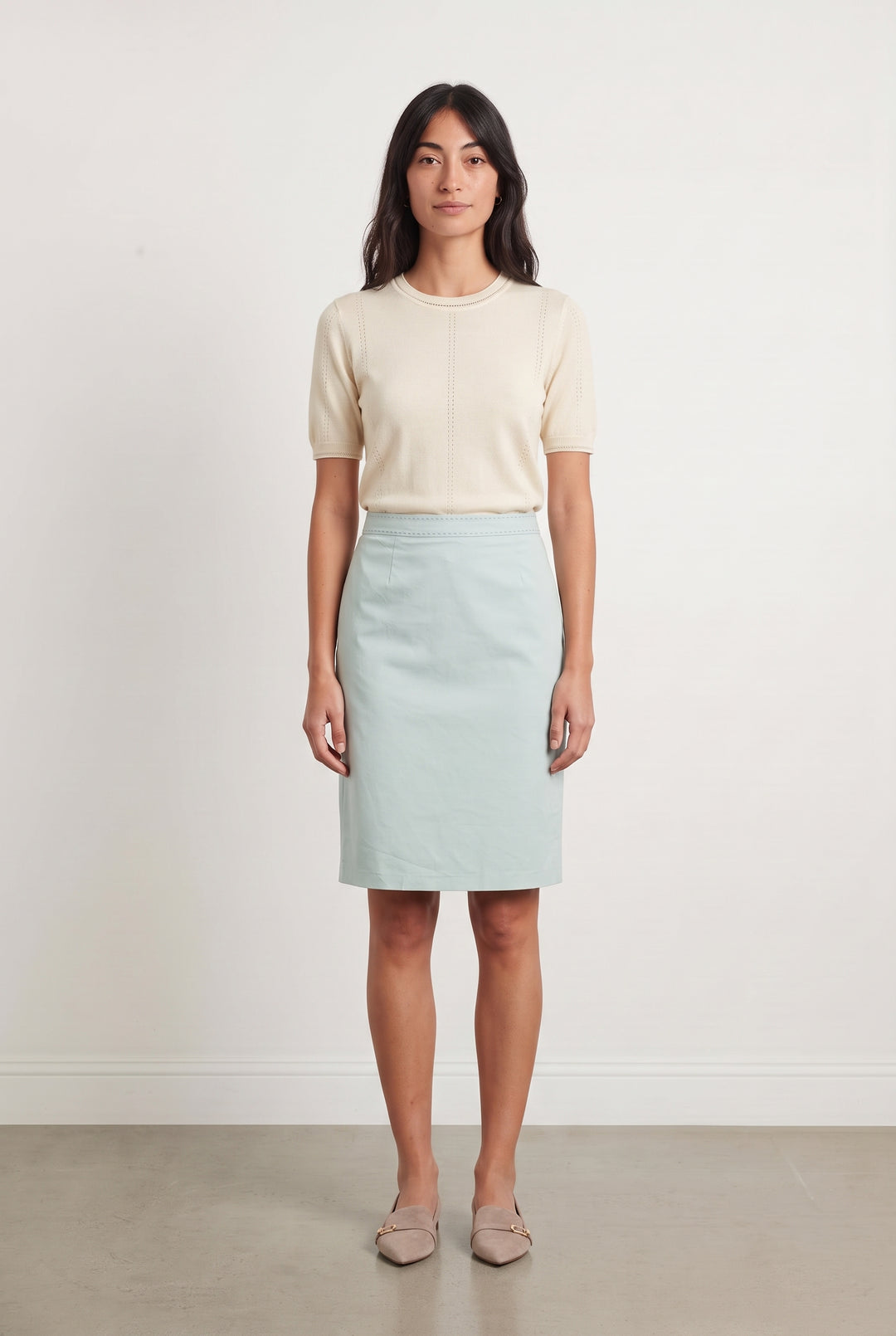 Jupe bleue claire - Taille S/36 de la marque Gerard Darel | PARAD45529 - Vendu par Paradigme - Image 1