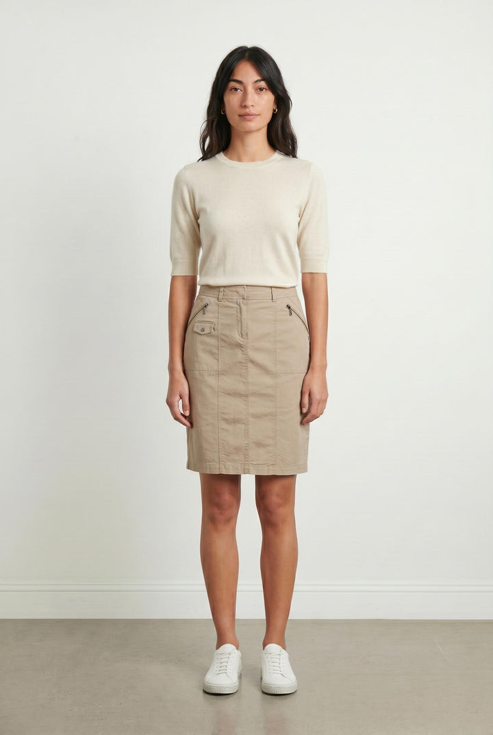 Jupe beige - Taille S/36 de la marque Gerard Darel | PARAD45531 - Vendu par Paradigme - Image 1