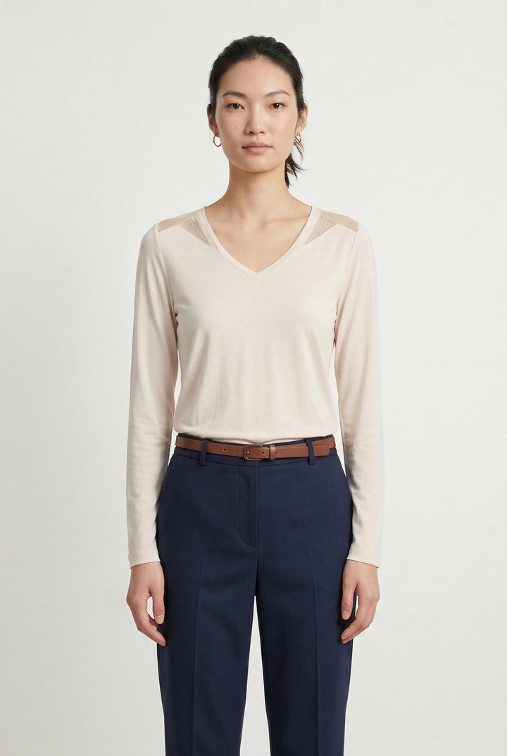 Blouse rose clair - Taille S/36 de la marque IKKS | PARAD45540 - Vendu par Paradigme - Image 1