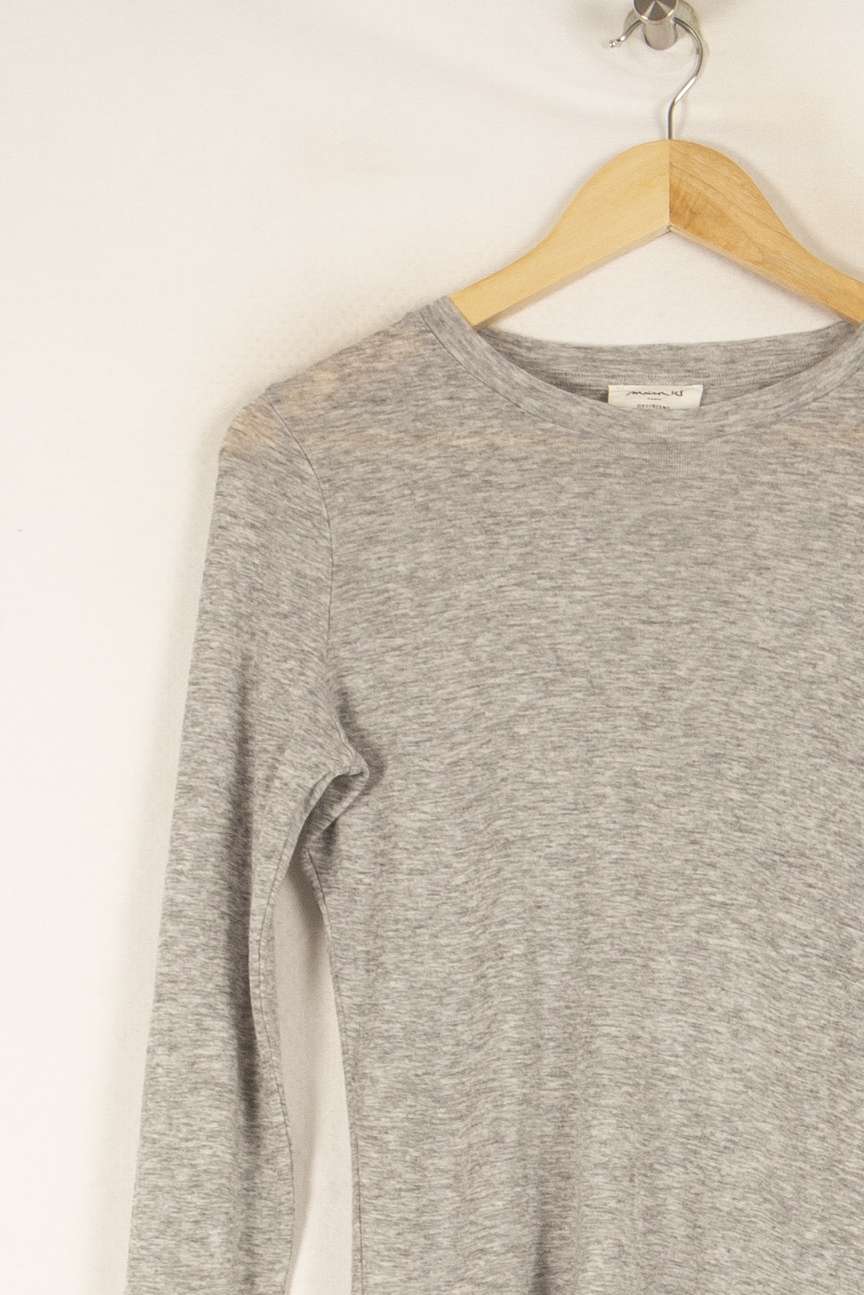 T-shirt gris - Taille S/36 de la marque Maison 123 | PARAD45544 - Vendu par Paradigme - Image 2