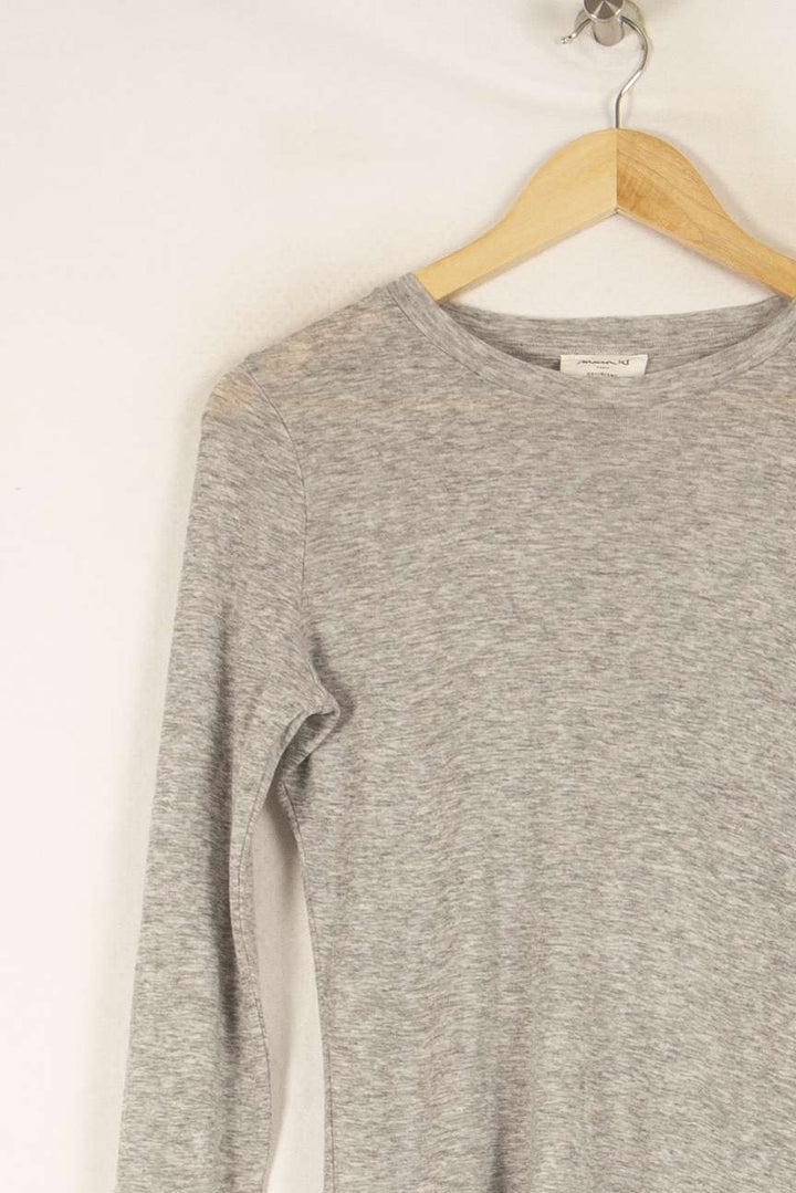 T-shirt gris - Taille S/36 de la marque Maison 123 | PARAD45544 - Vendu par Paradigme - Image 2