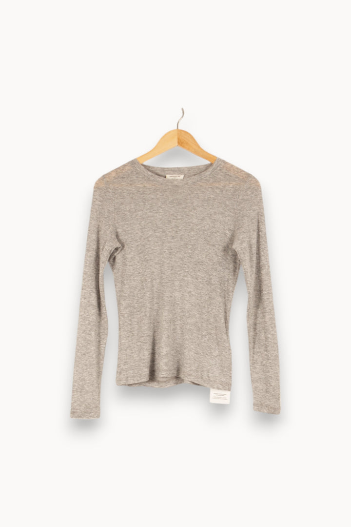 T-shirt gris - Taille S/36 de la marque Maison 123 | PARAD45544 - Vendu par Paradigme - Image 1