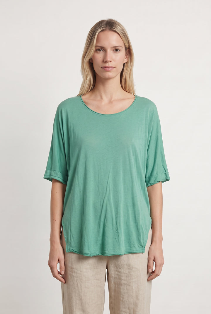 T-shirt vert - Taille Unique de la marque American Vintage | PARAD45547 - Vendu par Paradigme - Image 1