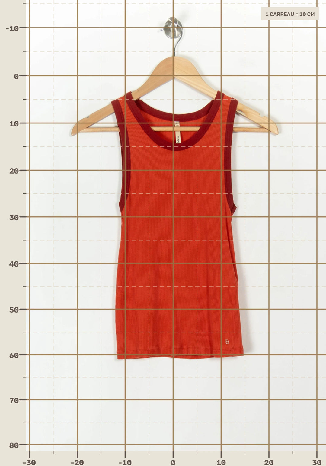 Débardeur rouge - Taille XS/34 de la marque Bellerose | PARAD45548 - Vendu par Paradigme - Image 4