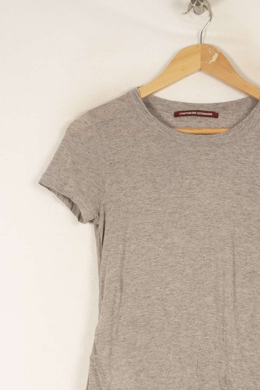 T-shirt gris - Taille XS/34 de la marque Comptoir des Cotonniers | PARAD45549 - Vendu par Paradigme - Image 2