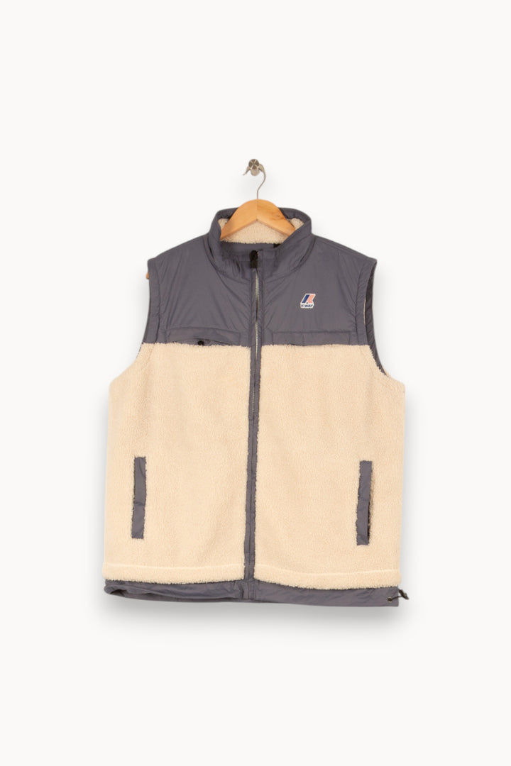 Veste bleue et beige - Taille XL/42 de la marque K-WAY | PARAD45552 - Vendu par Paradigme - Image 1