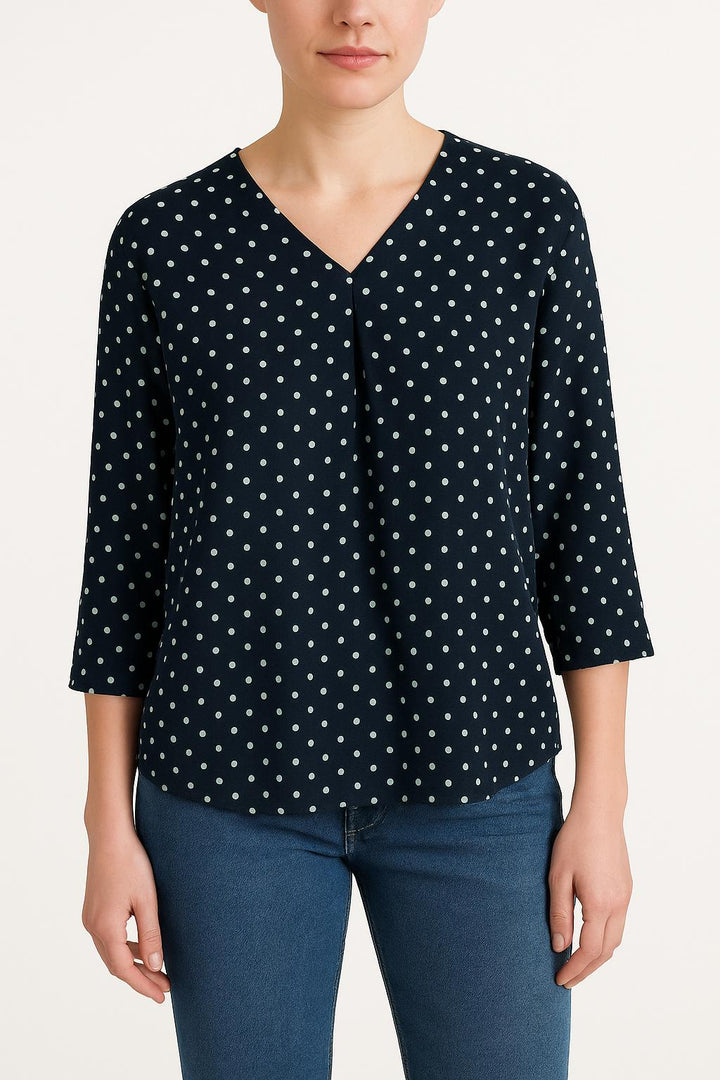 Blouse bleue à motifs - Taille M/38 de la marque Bimba y Lola | PARAD45566 - Vendu par Paradigme - Image 1