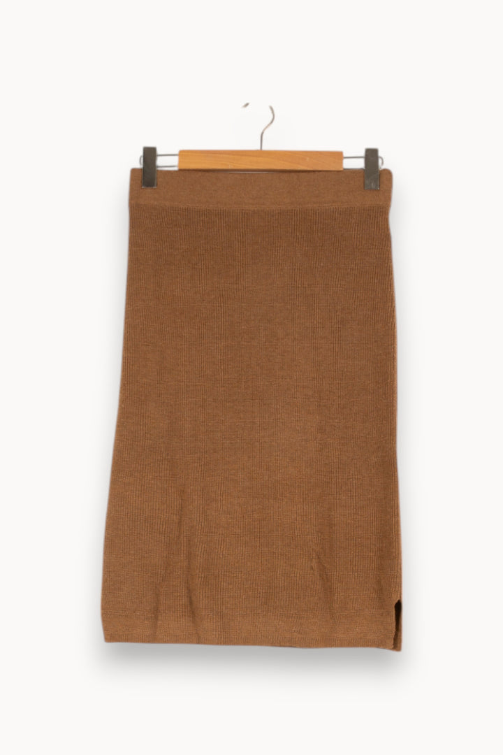 Jupe en maille beige - Taille L/40 de la marque Rodier | PARAD45573 - Vendu par Paradigme - Image 1
