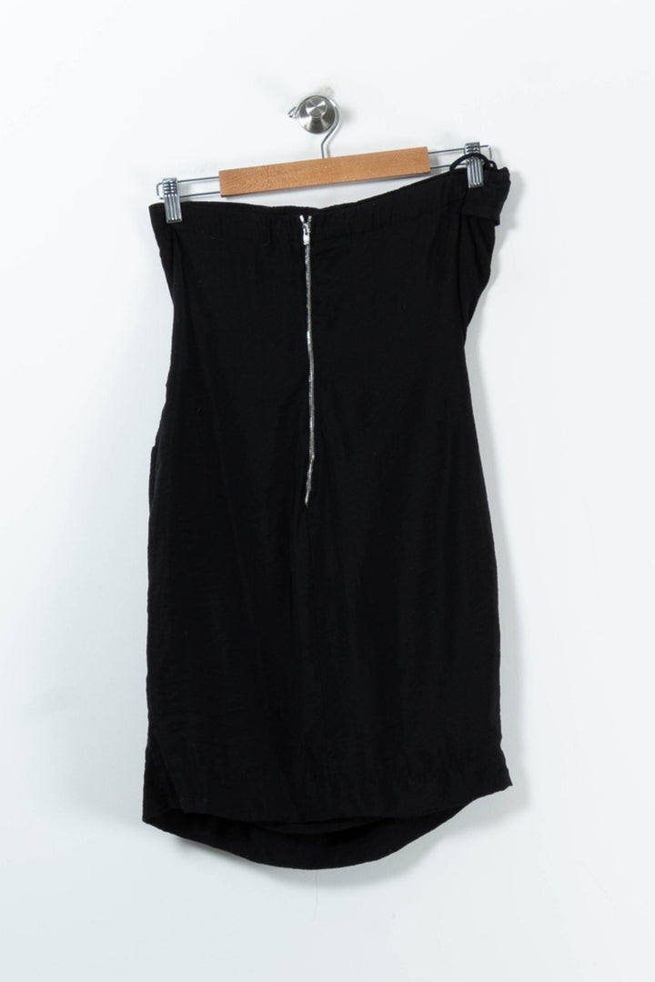Robe noire avec détail - Taille L/40 de la marque Sandro | PARAD45590 - Vendu par Paradigme - Image 4