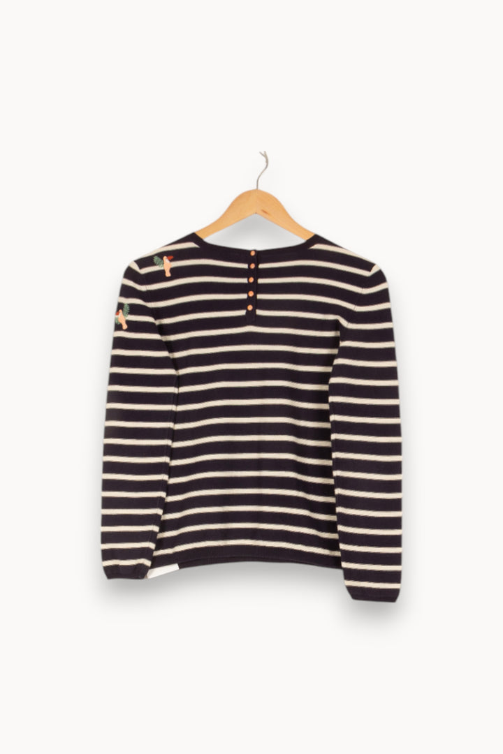 Pull bleu - Taille S/36 de la marque Des petits hauts | PARAD45595 - Vendu par Paradigme - Image 3