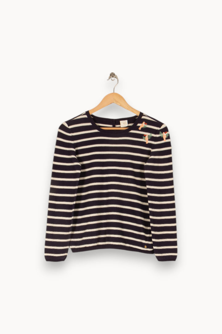 Pull bleu - Taille S/36 de la marque Des petits hauts | PARAD45595 - Vendu par Paradigme - Image 1